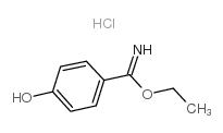4-羟基苯甲亚胺酸乙酯盐酸盐结构式