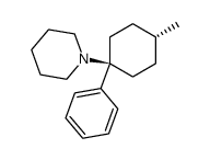 1-(1-Phenyl-4β-methylcyclohexan-1β-yl)piperidine结构式