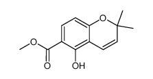 5-hydroxy-2,2-dimethyl-2H-chromene-6-carboxylic acid methyl ester结构式