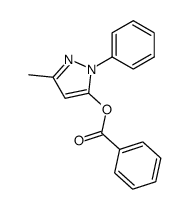 (3-methyl-1-phenyl-1H-pyrazol-5-yl) benzoate结构式