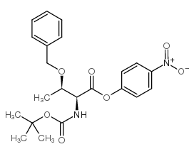 Boc-O-benzyl-L-threonine p-nitrophenylester结构式
