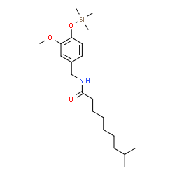 N-[[3-Methoxy-4-(trimethylsiloxy)phenyl]methyl]-8-methylnonanamide结构式