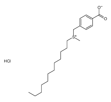 (4-carboxyphenyl)methyl-dodecyl-methylsulfanium,chloride Structure