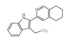 3-(3-ethyl-1H-indol-2-yl)-5,6,7,8-tetrahydroisoquinoline structure