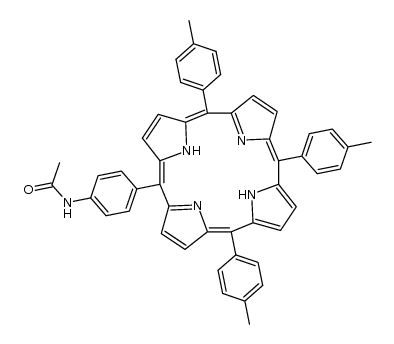 5-(4-acetamidophenyl)-10,15,20-tris(4-methylphenyl) porphyrin Structure