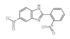 5-nitro-2-(2-nitrophenyl)-3H-benzoimidazole结构式