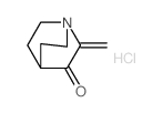 1-Azabicyclo[2.2.2]octan-3-one,2-methylene-, hydrochloride (1:1)结构式