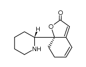 (S)-7a-(R)-piperidin-2-yl-7,7a-dihydro-6H-benzofuran-2-one结构式