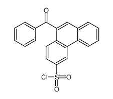 10-benzoylphenanthrene-3-sulfonyl chloride Structure