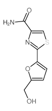 4-Thiazolecarboxamide, 2-[5-(hydroxymethyl)-2-furanyl]- structure