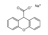 sodium 9H-xanthene-9-carboxylate结构式