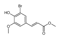 methyl 3-methoxy-4-hydroxy-5-bromocinnamate Structure