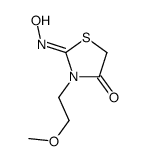 2-hydroxyimino-3-(2-methoxyethyl)-1,3-thiazolidin-4-one Structure