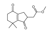 methyl 1,4-dioxo-7,7-dimethyl-4,5,6,7-tetrahydro-2-indanacetate结构式