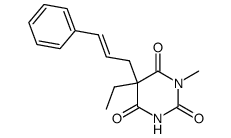 5-ethyl-1-methyl-5-(3-phenyl-allyl)-pyrimidine-2,4,6-trione Structure