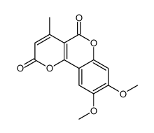 8,9-dimethoxy-4-methylpyrano[3,2-c]chromene-2,5-dione Structure