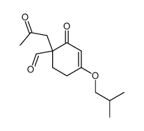 4-Isobutoxy-2-oxo-1-(2-oxo-propyl)-cyclohex-3-enecarbaldehyde Structure