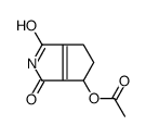 (1,3-dioxo-5,6-dihydro-4H-cyclopenta[c]pyrrol-4-yl) acetate Structure