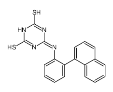 6-(2-naphthalen-1-ylanilino)-1H-1,3,5-triazine-2,4-dithione结构式
