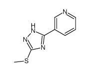 3-(3-methylsulfanyl-1H-1,2,4-triazol-5-yl)pyridine Structure