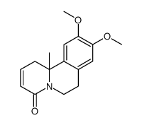 9,10-dimethoxy-11b-methyl-1,6,7,11b-tetrahydrobenzo[a]quinolizin-4-one Structure
