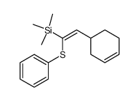 2-<3-Cyclohexen-1-yl>-1-phenylthio-1-(trimethylsilyl)-ethylen结构式