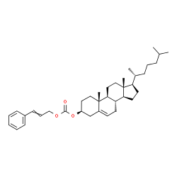 Carbonic acid 3-phenyl-2-propenyl=cholest-5-en-3β-yl ester结构式
