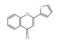4H-1-Benzopyran-4-one,2-(2-thienyl)-结构式