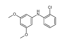 2-chloro-N-(3,5-dimethoxyphenyl)aniline Structure