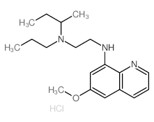 N-butan-2-yl-N-(6-methoxyquinolin-8-yl)-N-propyl-ethane-1,2-diamine结构式
