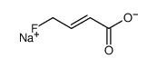 4-Fluoro-2-butenoic acid sodium salt structure