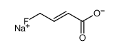 4-Fluoro-2-butenoic acid sodium salt Structure