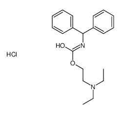 2-(benzhydrylcarbamoyloxy)ethyl-diethylazanium,chloride Structure