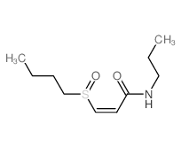 2-Propenamide,3-(butylsulfinyl)-N-propyl-, (Z)- (9CI) Structure