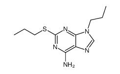 9-propyl-2-propylsulfanylpurin-6-amine Structure