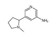 5-(1-methylpyrrolidin-2-yl)pyridin-3-amine结构式