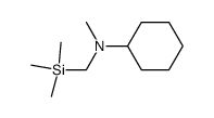 N-methyl-N-(trimethylsilylmethyl)-cyclohexylamine结构式