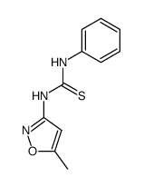 1-(5-methyl-3-isoxazolyl)-3-phenylthiourea结构式