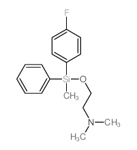 2-[(4-fluorophenyl)-methyl-phenyl-silyl]oxy-N,N-dimethyl-ethanamine Structure