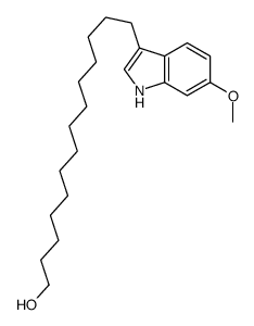14-(6-methoxy-1H-indol-3-yl)tetradecan-1-ol结构式