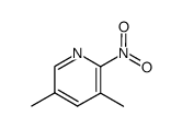 Pyridine,3,5-dimethyl-2-nitro-结构式