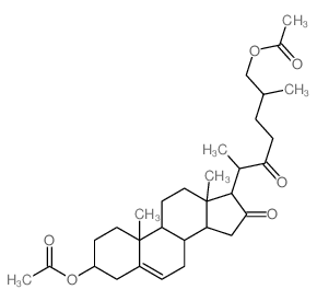 [6-(3-acetyloxy-10,13-dimethyl-16-oxo-1,2,3,4,7,8,9,11,12,14,15,17-dodecahydrocyclopenta[a]phenanthren-17-yl)-2-methyl-5-oxoheptyl] acetate结构式