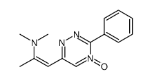 N,N-dimethyl-1-(4-oxido-3-phenyl-1,2,4-triazin-4-ium-6-yl)prop-1-en-2-amine Structure