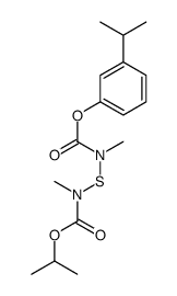 (3-propan-2-ylphenyl) N-methyl-N-[methyl(propan-2-yloxycarbonyl)amino]sulfanylcarbamate Structure