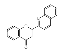 2-quinolin-2-ylchromen-4-one结构式