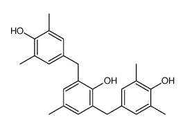 2,6-bis[(4-hydroxy-3,5-dimethylphenyl)methyl]-4-methylphenol Structure