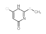 6-Chloro-4-hydroxy-2-(methylthio)pyrimidine Structure