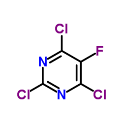 2,4,6-Trichloro-5-fluoropyrimidine structure