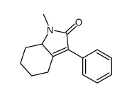 1-methyl-3-phenyl-5,6,7,7a-tetrahydro-4H-indol-2-one结构式