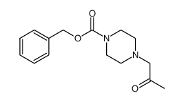 benzyl 4-(acetylmethyl)-1-piperazinecarboxylate Structure